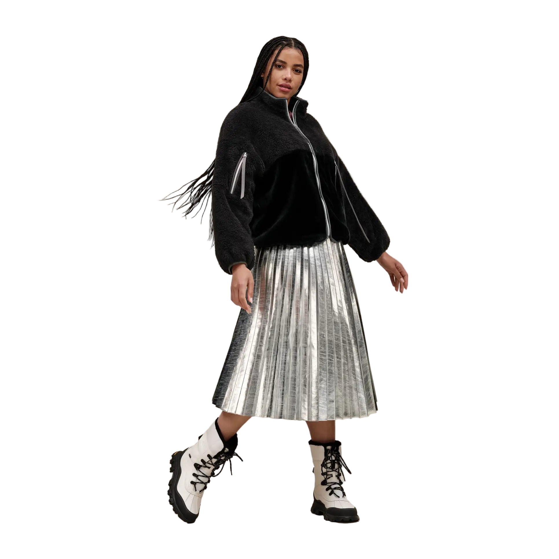 UGG Women's Marlene Sherpa Jacket II Black