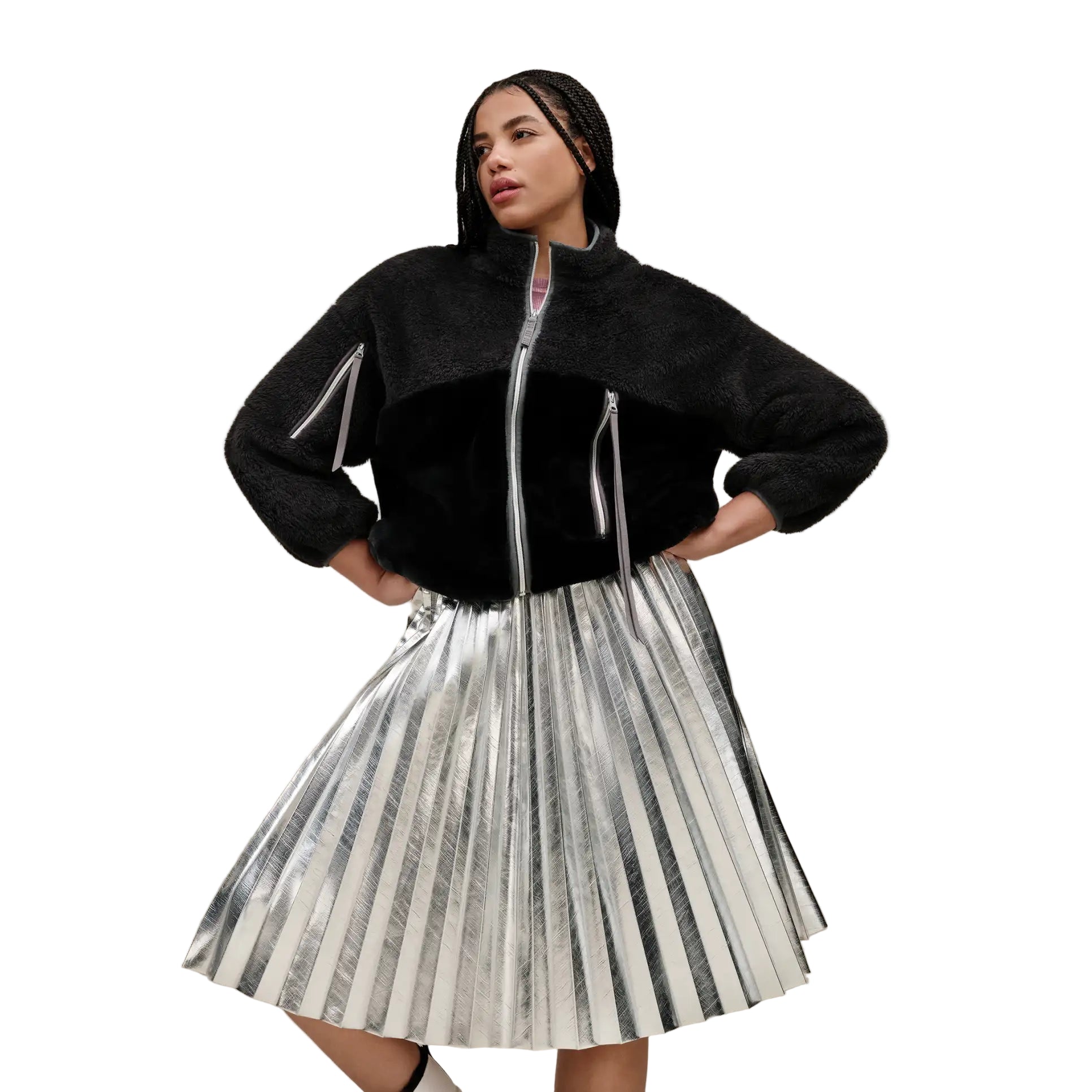 UGG Women's Marlene Sherpa Jacket II Black