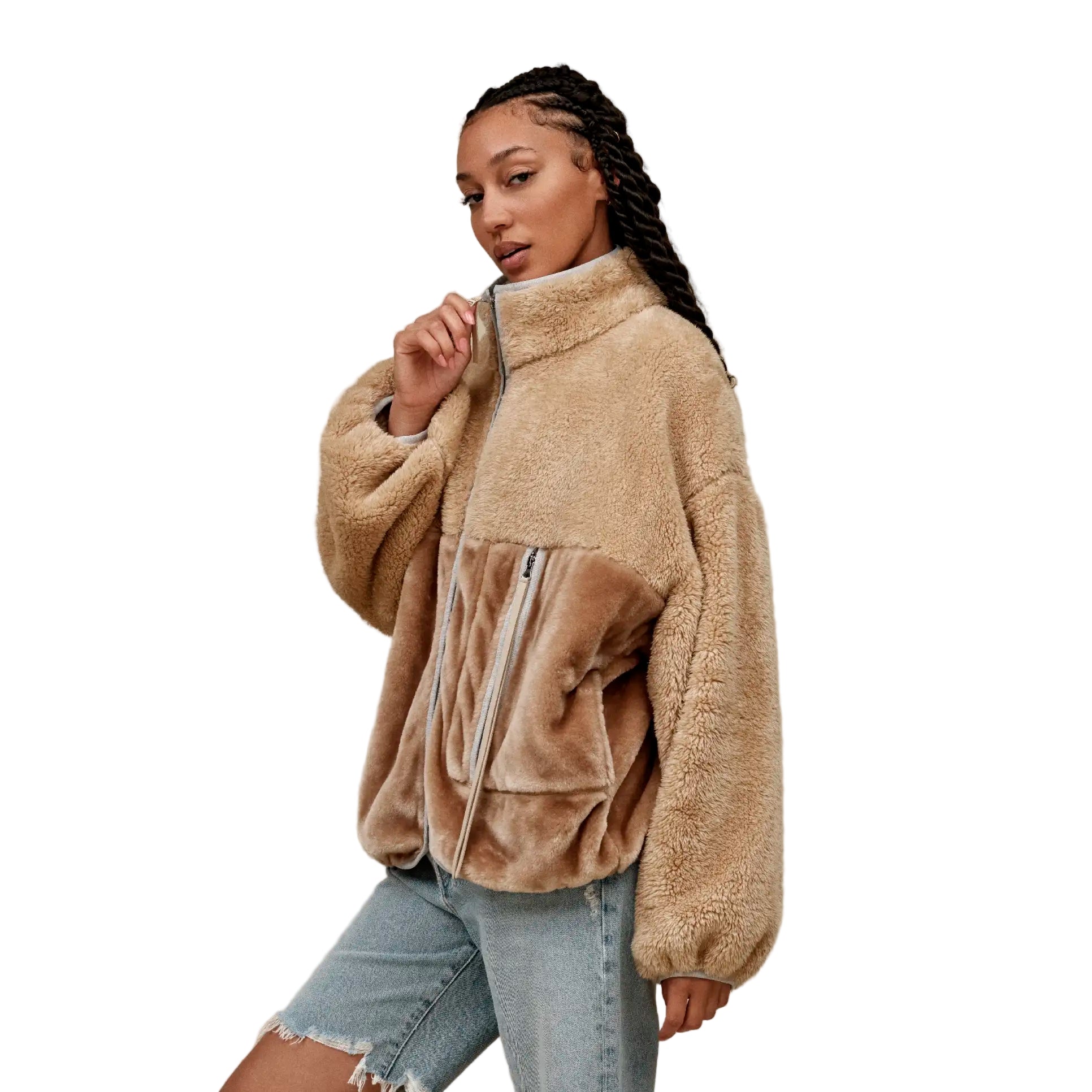 UGG Women's Marlene Sherpa Jacket II Sandstone