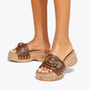 KURT GEIGER LONDON MAYFAIR FLATFORM PEEP TOE CLOG SIZE 39
