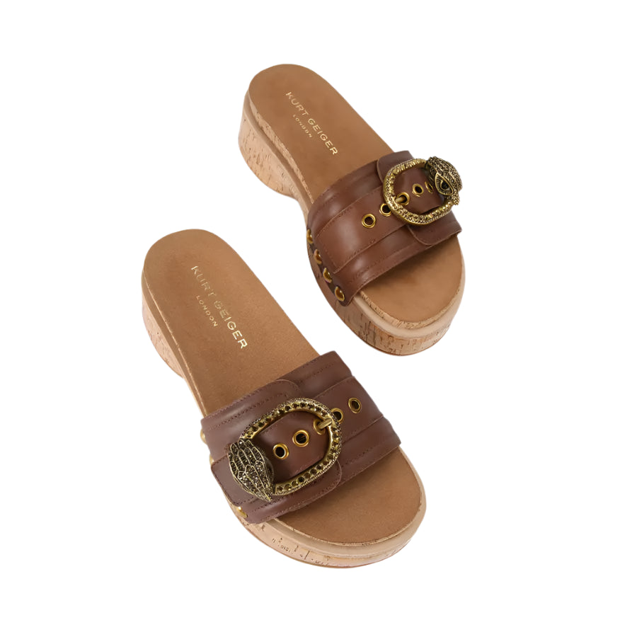 KURT GEIGER LONDON MAYFAIR FLATFORM PEEP TOE CLOG SIZE 39